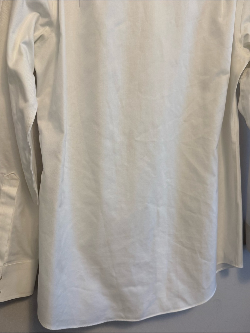 Charles Tyrwhitt White Long-Sleeve Dress Shirt non iron slim fit men - Picture 9 of 16